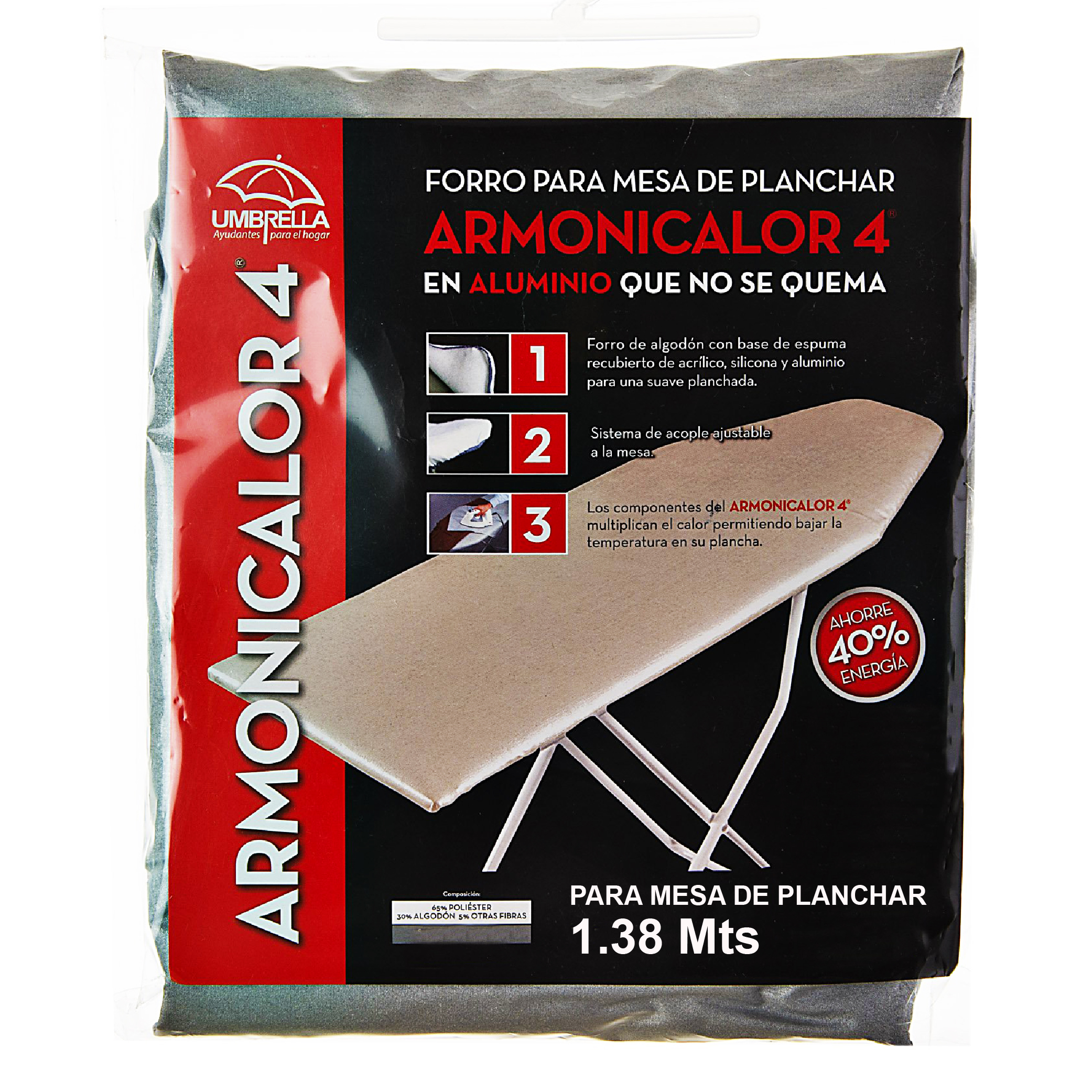 Forro Armonicalor para mesa de planchar 1.38 m