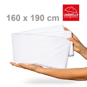 Protector de Colchón Extra Doble Antifluido con retardante al fuego color blanco 160 x 190 cm