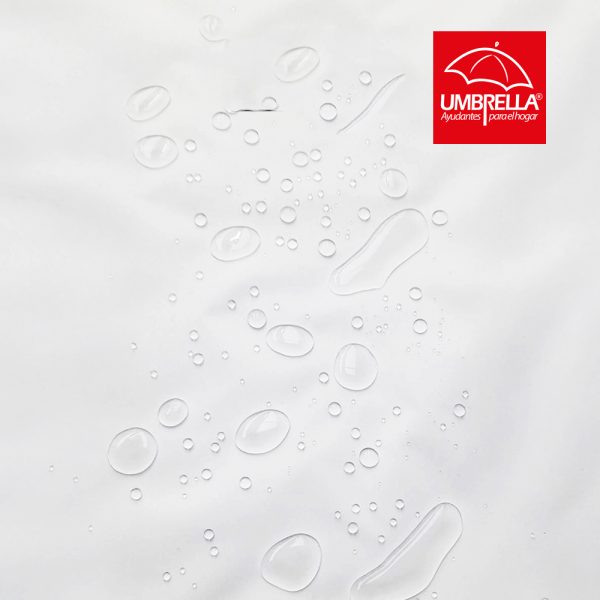 Protector de Colchón Doble Antifluido con retardante al fuego color blanco 140 x 190 cm - Imagen 2