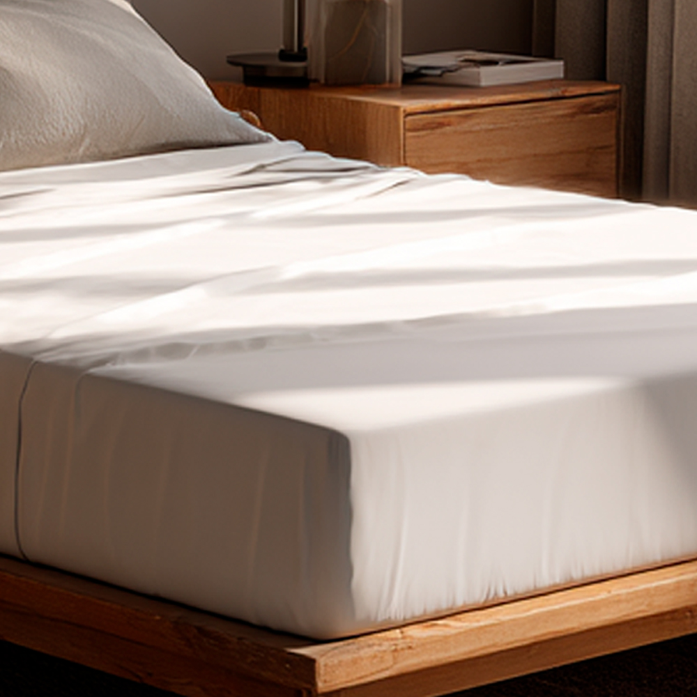 Protector de Colchón Doble Antifluido con retardante al fuego color blanco 140 x 190 cm - Imagen 3