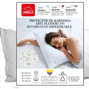 Set protector de almohada Antifluido en colores 50 x 70 cm