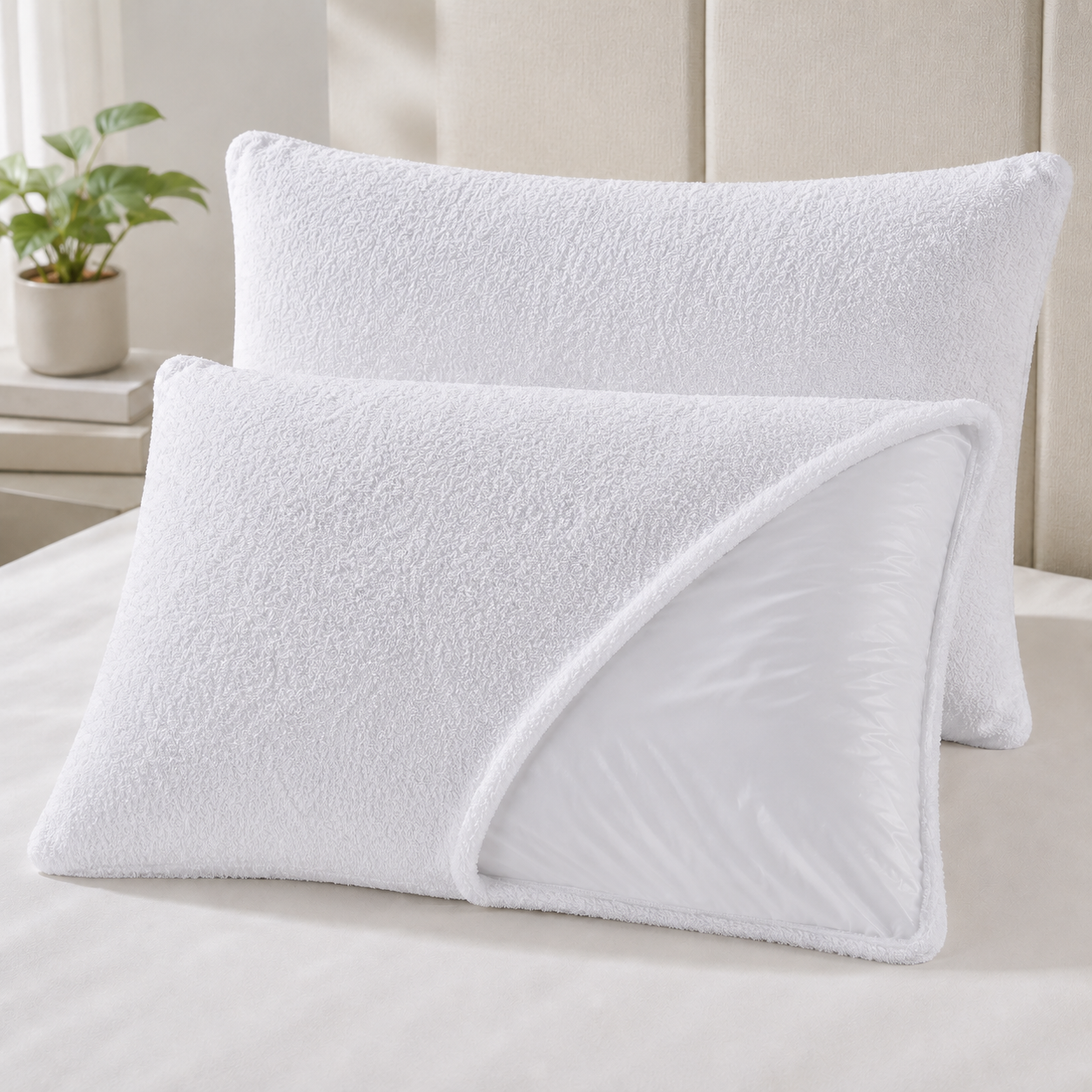 Protector de Almohada Terry, Impermeable, Antifluido 50 x 90 - Imagen 2